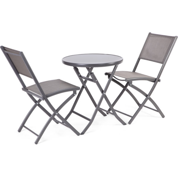 Fémvázas, két személyes balkon szett
