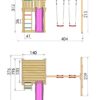 "Faház" játszótorony csúszdával - bővíthető hintákkal és más játékokkal - Image 11