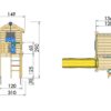 "Playhouse L" kerti játszótér csúszdával - bővíthető hintákkal és más játékokkal - Image 7