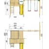 "Playhouse XL" kerti játszótér csúszdával - bővíthető hintákkal és más játékokkal - Image 18