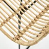 Modern rattan fotel, fekete fém lábbal - Image 9