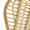 Modern rattan fotel, fekete fém lábbal - Image 8