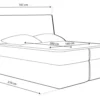 Montana boxspring franciaágy, dupla ágyneműtartóval - Image 22