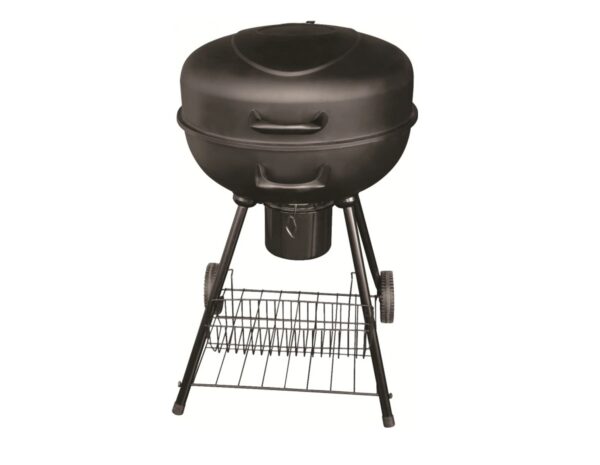 Faszenes mobil kerti gömbgrill kerekekkel