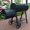 Nagy kerti faszenes grill és smoker - két tűztérrel! - Image 2