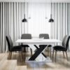 Bryce bővíthető étkezőasztal X lábbal - többféle modern szín! - Image 6