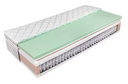 SleepSentry© Vario Hybrid MEDIUM HARD - luxusmatrac táskarugós magrésszel, ortopedikus hideghab topperrel